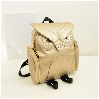 Chic and Charming Black Owl Backpack - sac a dis