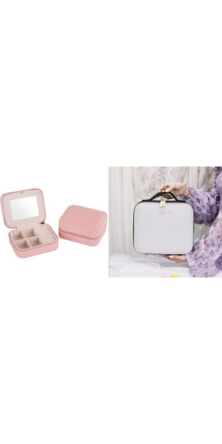 Smart LED Cosmetic Case with Mirror: Portable, Fashionable Makeup Storage Bag