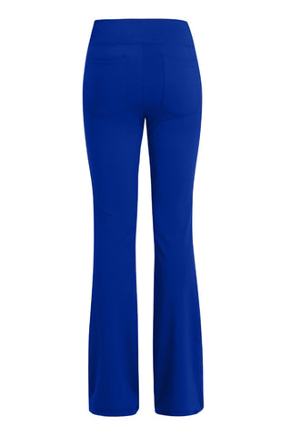Stylish blue flared yoga pants from Trendsi