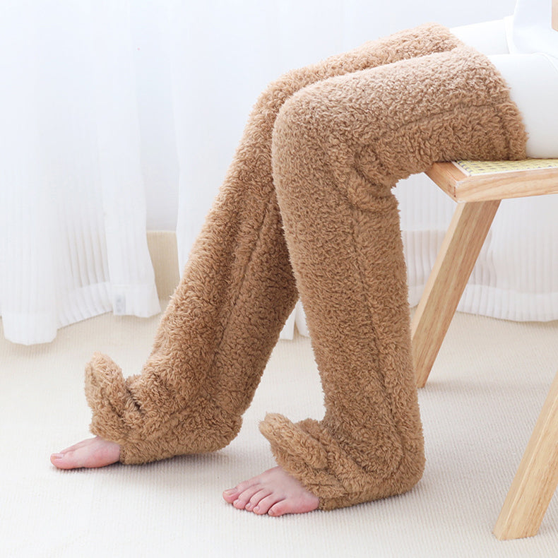 Over Knee High Fuzzy Long Socks Warm Cold Leg Joint