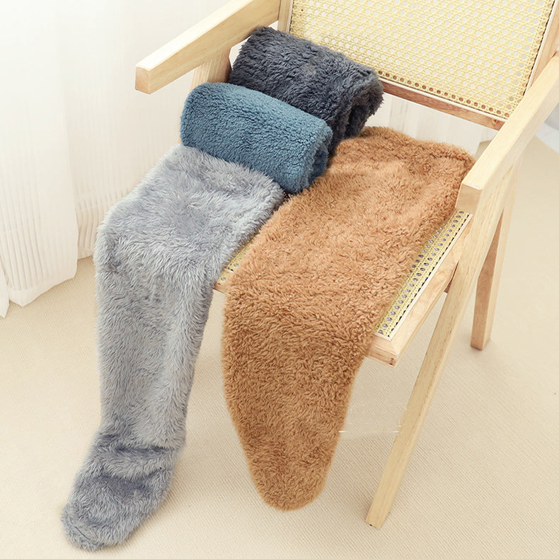 Over Knee High Fuzzy Long Socks Warm Cold Leg Joint