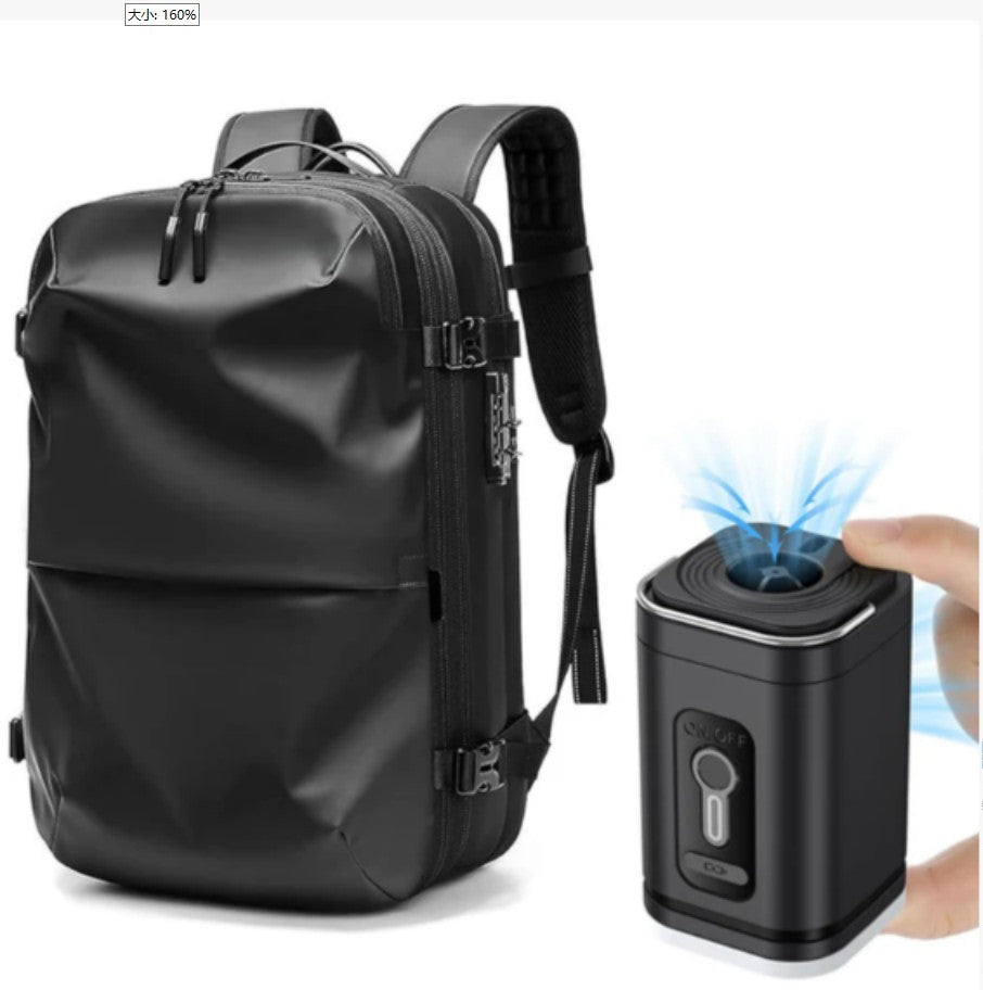 Sac à dos de voyage multifonction pour homme, sacoche d'ordinateur à compression sous vide, grande capacité