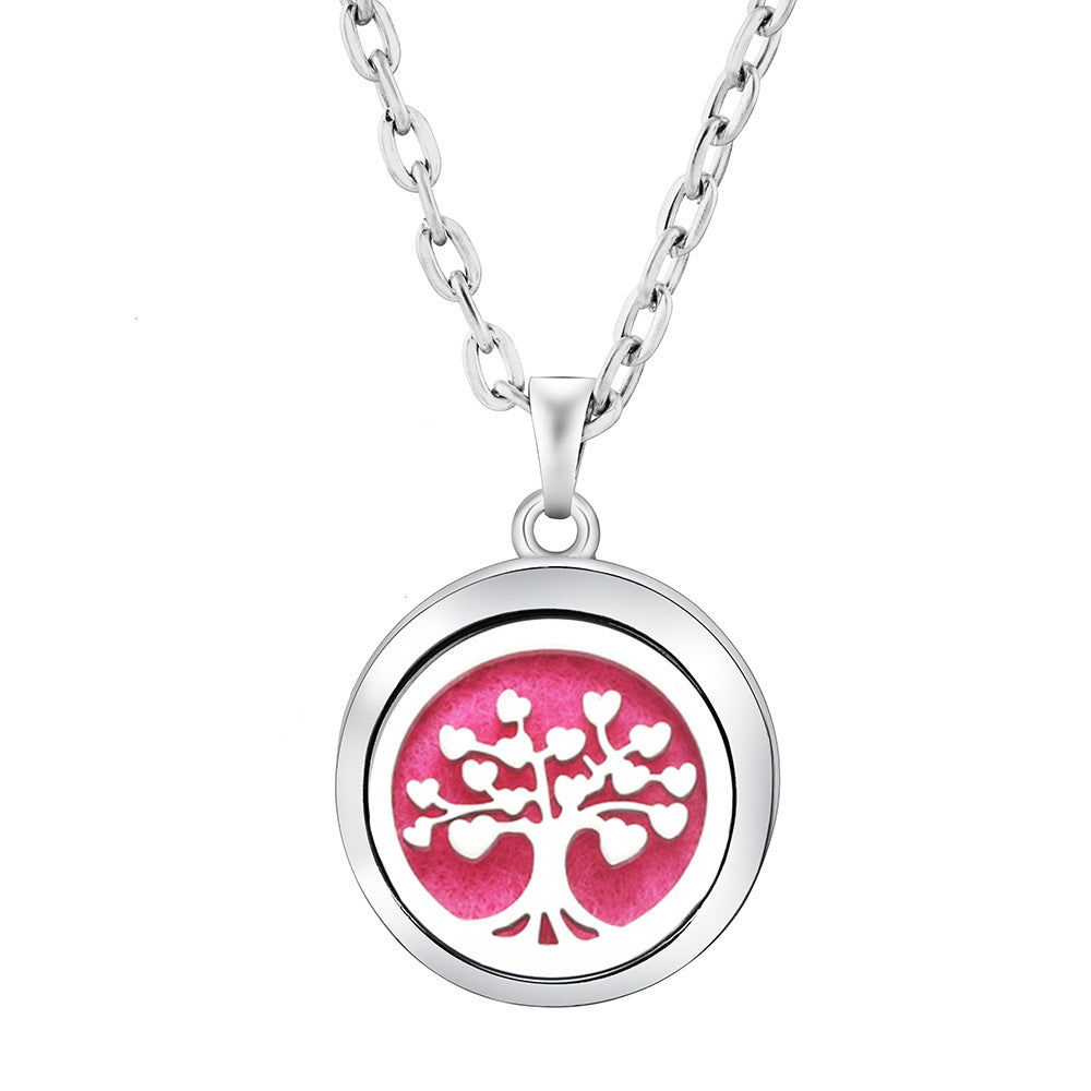 Collier Diffuseur Rond — Arbre de Vie & 9 Motifs
