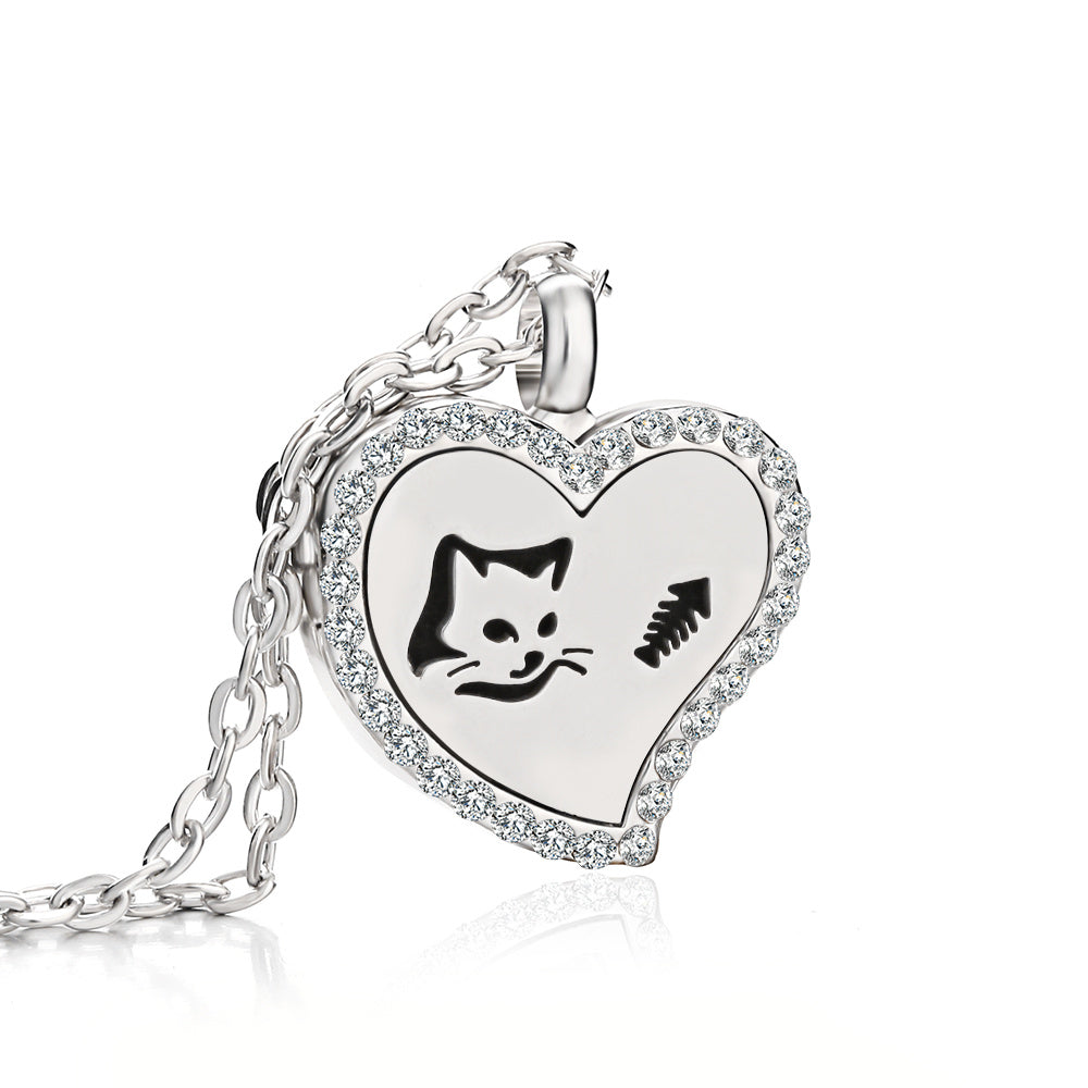 Collier Diffuseur Cœur — 18 Motifs au Choix