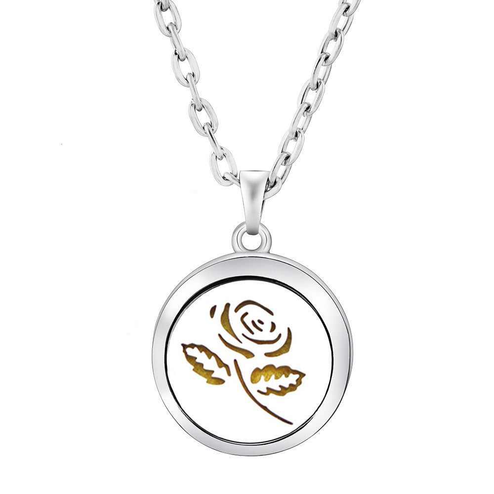 Collier Diffuseur Rond — Arbre de Vie & 9 Motifs