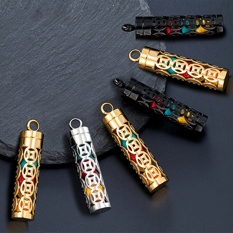 Collier Diffuseur Cylindrique — Bijou d’Aromathérapie
