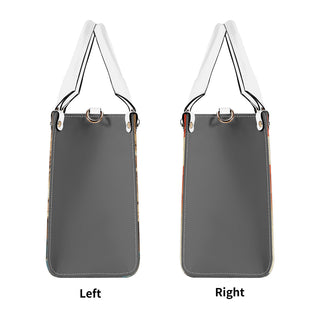 Stylish gray tote bag from K-AROLE's Liberty Skyline collection featuring sleek design and versatile carrying handles.