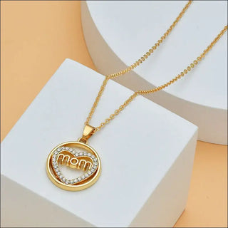 Elegant Diamond Heart Necklace Set - Mother’s Day Gift