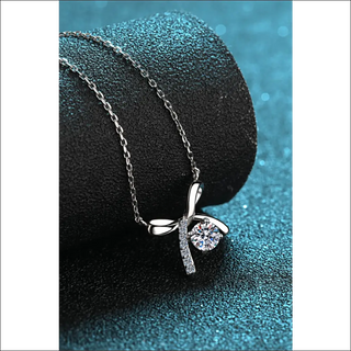 Elegant Floral Diamond Pendant Necklace in 925 Sterling