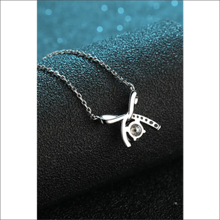 Elegant Floral Diamond Pendant Necklace in 925 Sterling