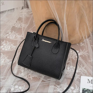 Elegant Structured Satchel Handbag by K-AROLE - Black - bags