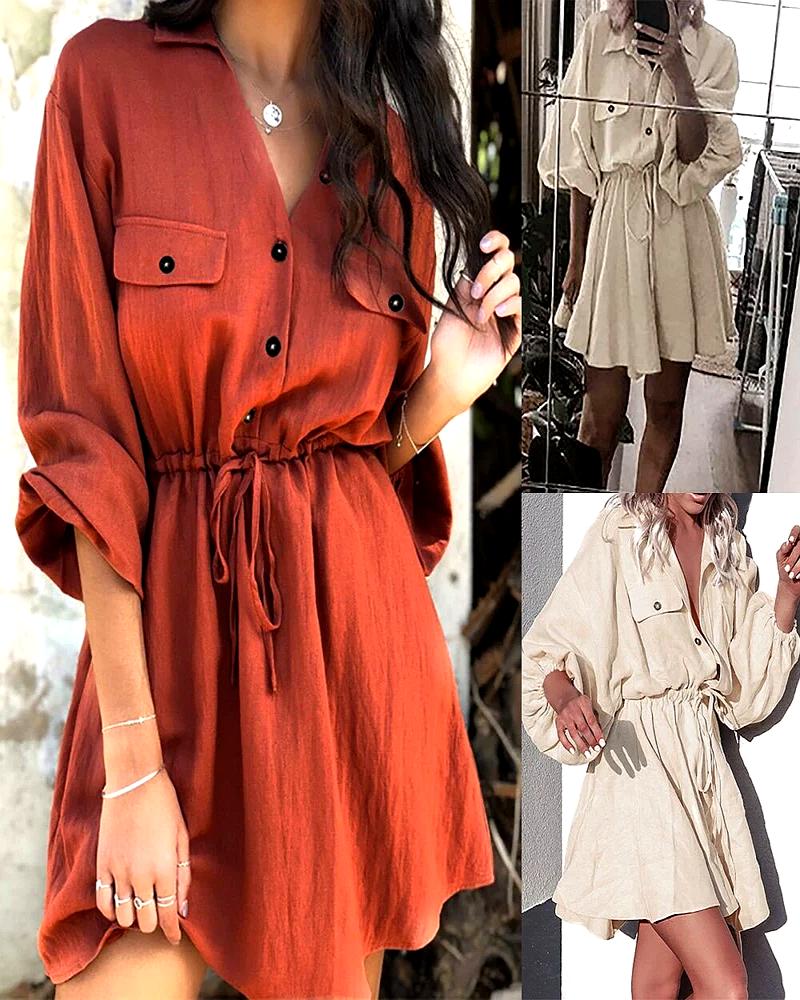 Linen Shirt Dress – Natural Elegance for Summer