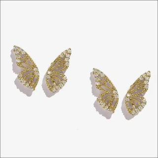 Exaggerated Bohemian Crystal Butterfly Earrings K-AROLE