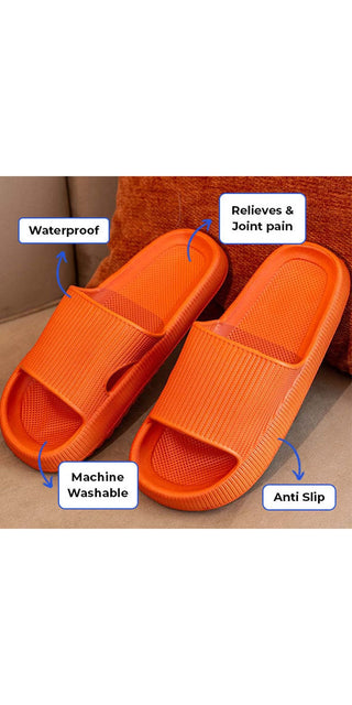 Experience a burst of vibrant energy with K-AROLE™ in stunning orange. These stylish and comfortable slippers add a pop of color to any outfit, while providing unmatched support and relaxation