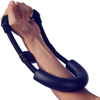 Adjustable grip power wrist and forearm hand trainer for strength and fitness exercises