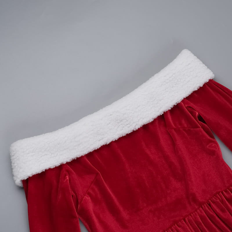 Santa Dress Collar Detail