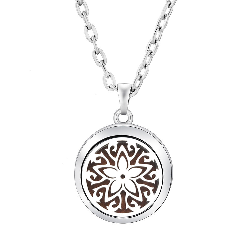 Collier Diffuseur Rond — Arbre de Vie & 9 Motifs