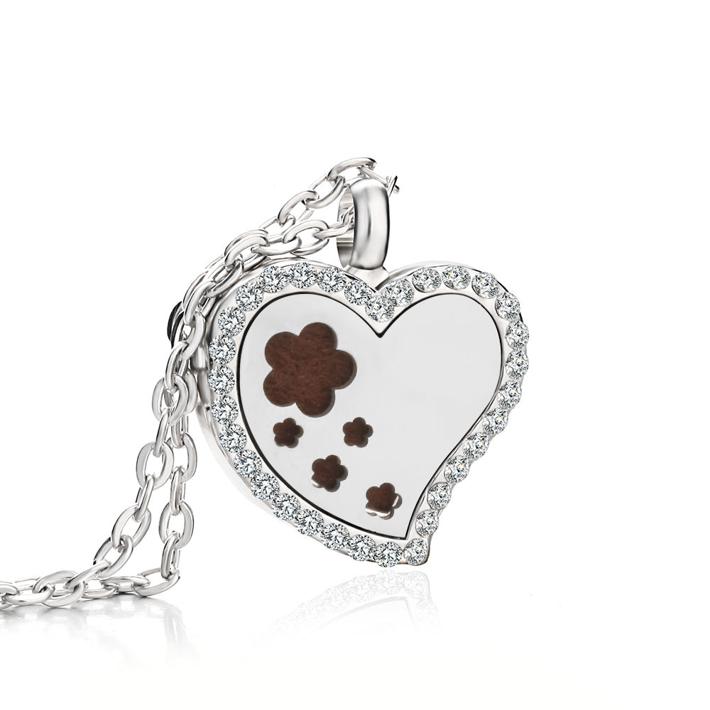 Collier Diffuseur d’Huiles Essentielles Cœur – Bien-Être Nomade | K-AROLE