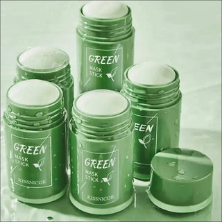 Face Clean Mask Green Tea Cleansing Stick Mask Smear Acne Shrink Blackhead Moisturizing Deep Cleansing Mask Film 40G Pores