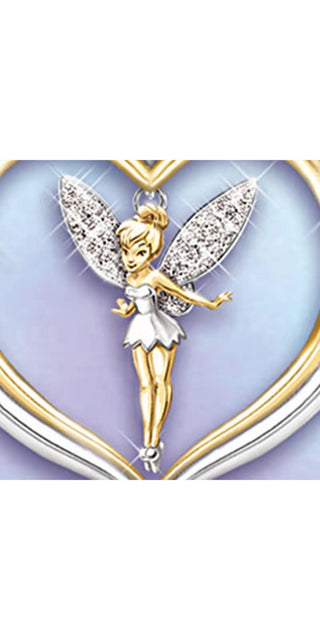 Fairy Heart Necklace - Gold - clothes
