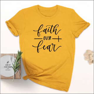 Faith Over Fear Christian T-Shirt Religion Clothing