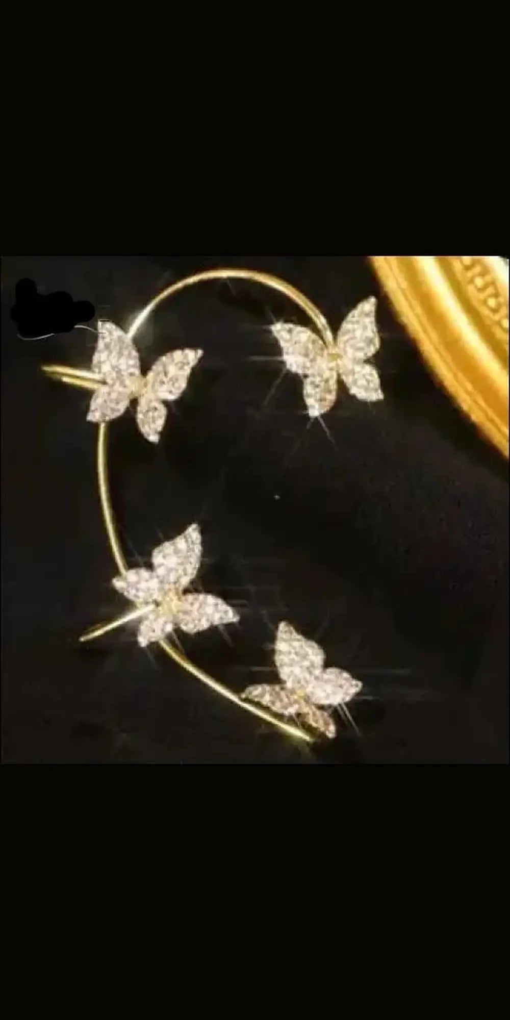 Fashion Earring Butterfly Ear Clip And Ear Hook Jewelry -