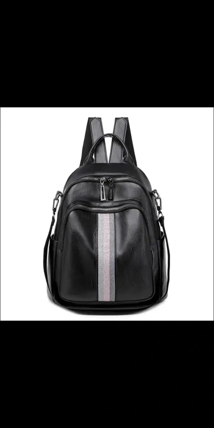 Fashion Wear Resistant Pu Soft Leather Backpack - bags