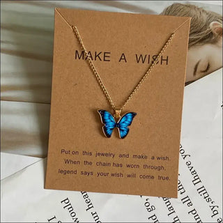 Fashion Women Necklace Korea Style New Butterfly Pendant Necklace Gift For Girl  Cute Lovely Neck Jewelry Wholesale Dropshipping K-AROLE