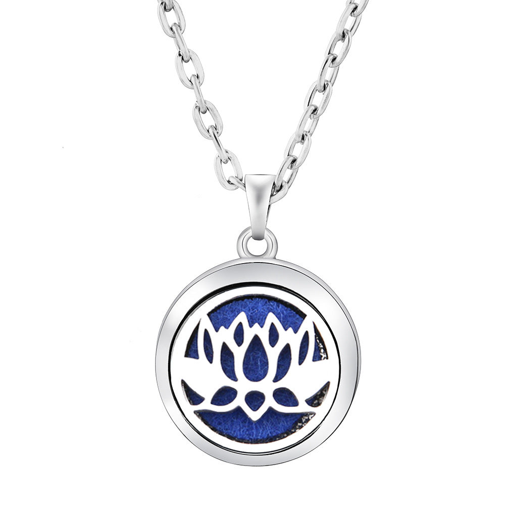 Collier Diffuseur Rond — Arbre de Vie & 9 Motifs