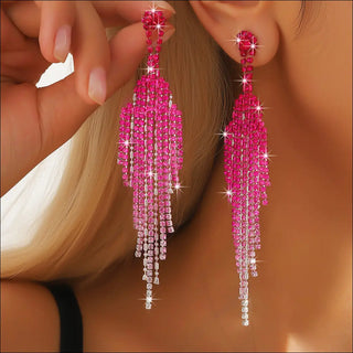 Full Rhinestone Tassel High-grade Affordable Luxury Style