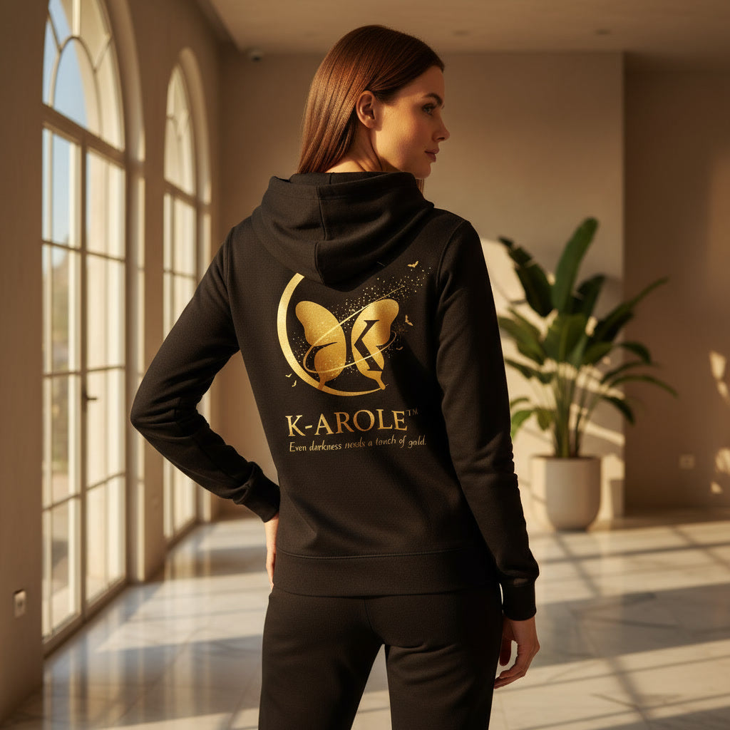 K-AROLE®️ “Golden Eclipse” — Organic Premium Hoodie