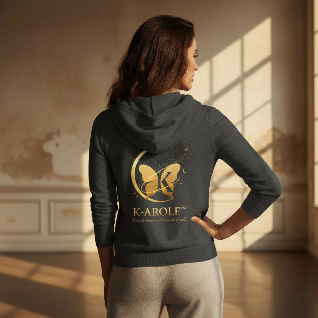 K-AROLE™ « Golden Eclipse » — Sweat Zippé Bio