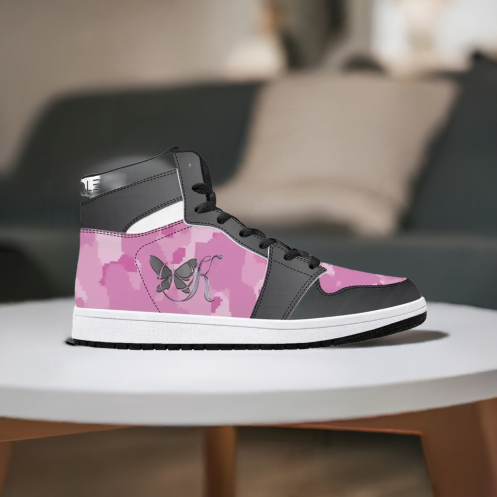 Stylish Rose Tactical Sneakers for Women – Trendy Leather Fashion Shoes by K-AROLE®️