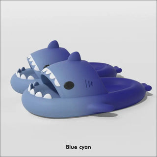 Gradient Shark Slippers Men’s Home Bathroom Non-slip - Blue