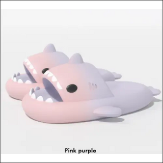 Gradient Shark Slippers Men’s Home Bathroom Non-slip - Pink