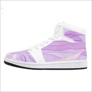 High-Top Synthetic Leather Sneakers - Planet Parme K-AROLE