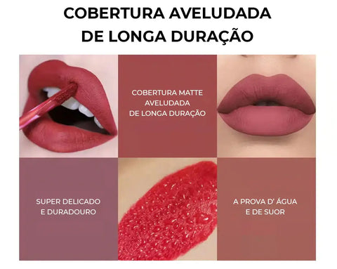 Kit 6 Batons Beauty Lip Handaiyan - 16h De Duração