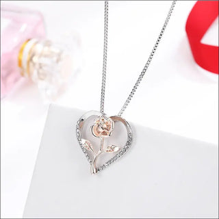 K-AROLE™️ Bling Heart Billiard Pool Cue Necklace