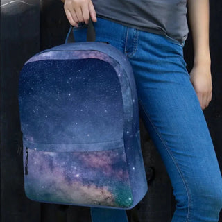 Carry the Cosmos: Elevate Your Look with the Galaxy Print Medium Backpack K-AROLE