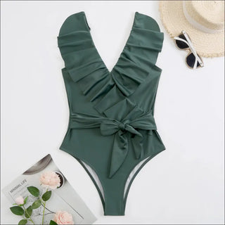 K - AROLE™️ Chic Lace - Up Swimsuit - Stylish One - Piece for Women - K - AROLE