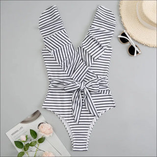 K - AROLE™️ Chic Lace - Up Swimsuit - Stylish One - Piece for Women - K - AROLE