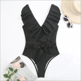 K - AROLE™️ Chic Lace - Up Swimsuit - Stylish One - Piece for Women - K - AROLE