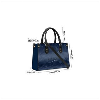 K-AROLE™️ Chic Navy Blue Leather Tote Bag - One Size - bags