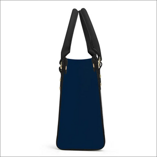 K-AROLE™️ Chic Navy Blue Leather Tote Bag - One Size - bags