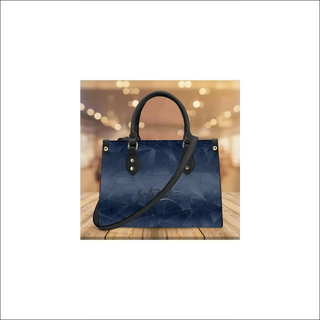 K-AROLE™️ Chic Navy Blue Leather Tote Bag - One Size - bags