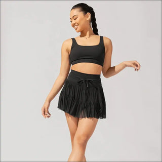 K-AROLE™️ Chic Ruffled Mini Skirt with Tie-Front Detail