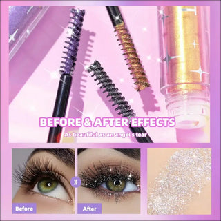 K - AROLE Diamond Glitter Mascara - Dramatic Long - Lasting Curl & Shine - K - AROLE