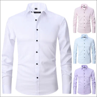 K-AROLE™️ Elegant Men’s Long-Sleeve Dress Shirt