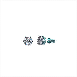 K-AROLE™️ Elegant Moissanite Stud Earrings - Silver