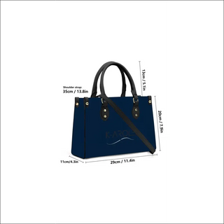 K-AROLE™️ Elegant Navy Leather Tote Bag - One Size - bags